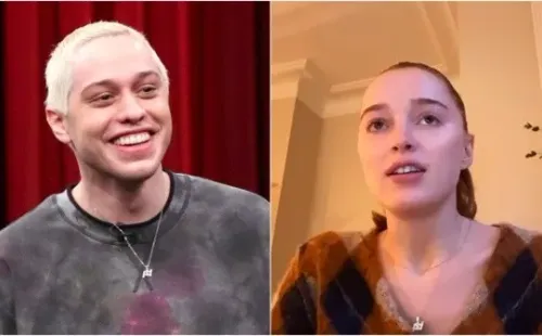 Pete y Phoebe luciendo el mismo collar.