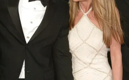 Brad Pitt y Jennifer Aniston en los Óscar. Foto: (Getty)