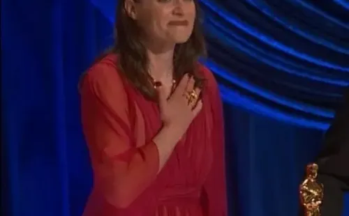 Alice Doyard tras su caída.