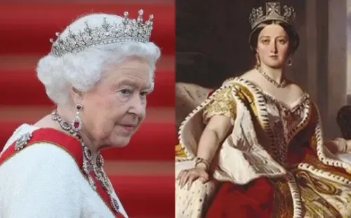 La Reina Isabel II y la Reina Victoria. Fotos: (Getty)