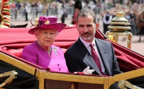 Felipe VI acompañó a su 'querida tía Lilibeth' en su dolor. Foto: (Getty)