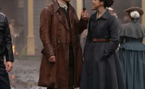 Sam Heughan y Caitriona Balfe tienen una química innegable. Foto: (Starz)