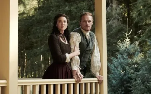 Sam Heughan y Caitriona Balfe saltaron a la fama internacional. Foto: (Starz Play)
