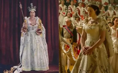 Isabel II y Claire Foy.