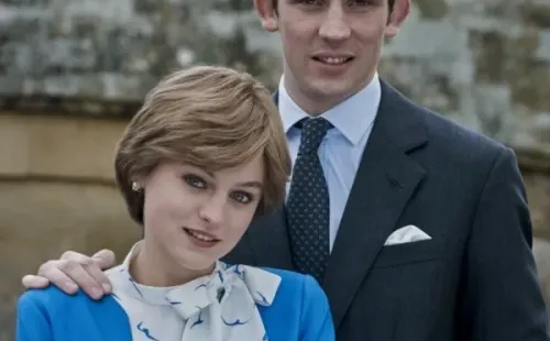 Los intérpretes de Lady Di y el Príncipe Carlos en The Crown. Foto: (Netflix)