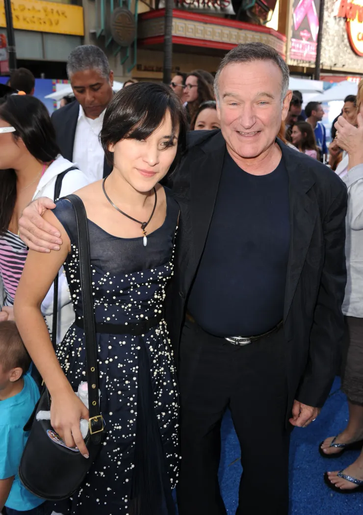 Robin Williams y su hija Zelda (Foto: Getty Images)