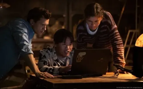 Zendaya en una escena de Spiderman: no way home. Foto: (Marvel)