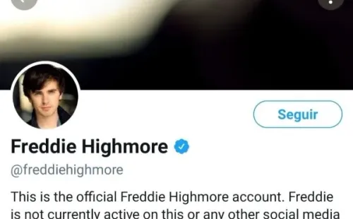 Las cuentas oficiales de Freddie Highmore.