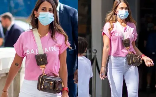 Antonella Roccuzzo en París.