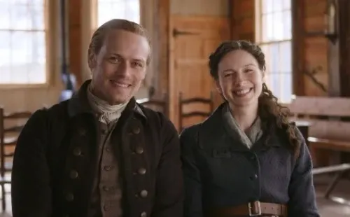 Sam Heughan y Caitriona Balfe se quieren como hermanos. Foto: (Starz Play)