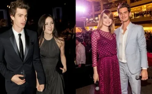 Andrew Garfield y sus parejas. Foto: (Getty)