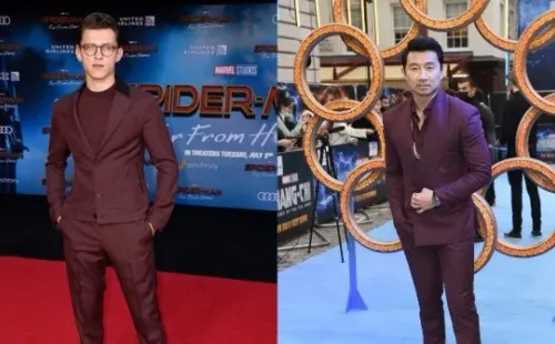 Tom Holland y Simu Liu. Fotos: (Getty)