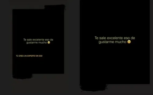Los últimos mensajes que intercambiaron los actores.
