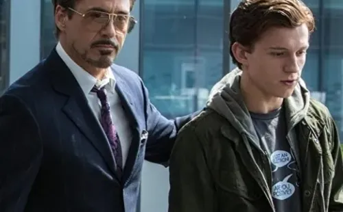 Robert Downey Jr y Tom Holland en Homecoming. Foto: (IMDB)
