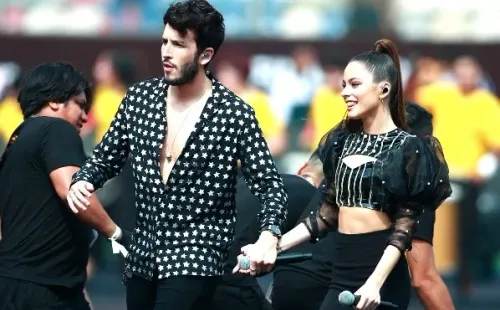 Sebastián Yatra y Tini Stoessel. Foto: (Getty)
