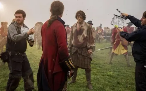Sam Heughan en la batalla de Culloden de Outlander. Foto: (Starz)