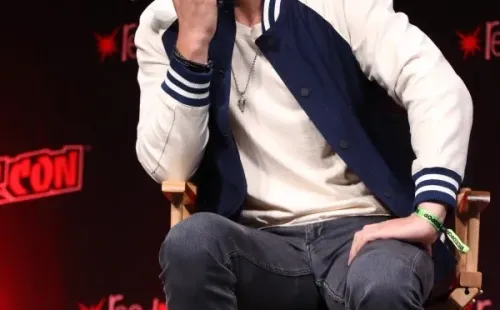 Sam Heughan en la Comic on de Nueva York. Foto: (Getty)