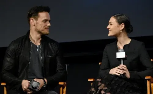 Sam Heughan y Sophie Skelton. Foto: (Getty)