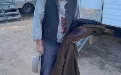 Alec Baldwin en el rodaje de la película.