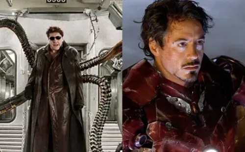 Dr. Octopus en Spider-Man 2 / Iron Man en 2008. Fotos: (IMDB)