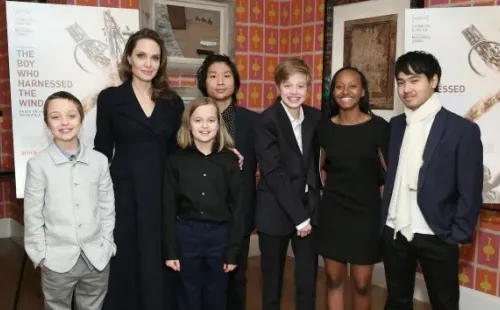 Angelina Jolie con sus hijos en 2019. Foto: (Getty)
