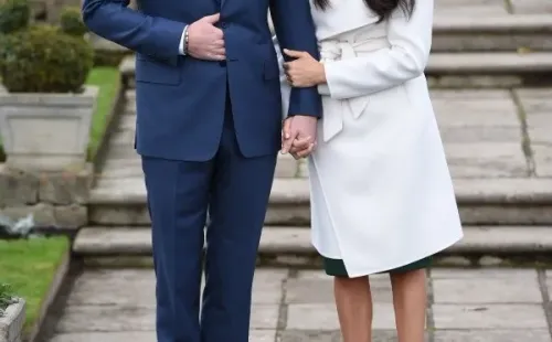 El Príncipe Harry y Meghan Markle el día del anuncio de su compromiso. Foto: (Getty)