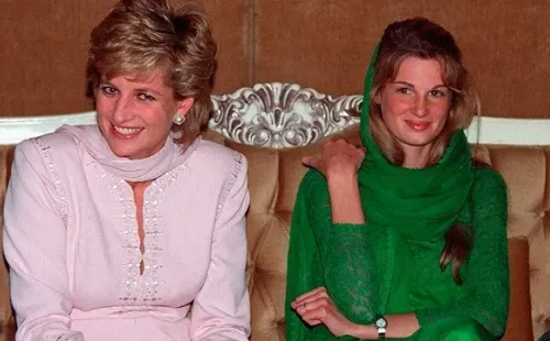 Jemima Khan y Lady Di. Foto: (Getty)