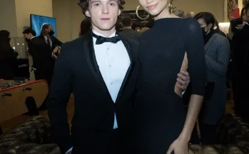 Tom Holland y Zendaya en la entrega del Balón de Oro 2021. Foto: (Sony)