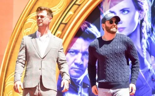 Chris Evans y Chris Hemsworth. Foto: (Getty)