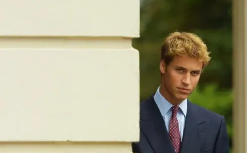 El Príncipe William en su juventud. Foto: (Getty)