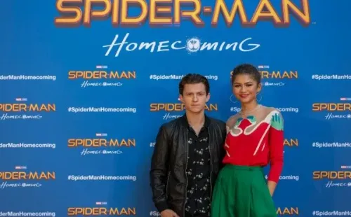 Tom Holland y Zendaya en la premiere de Homecoming. Foto: (Getty)
