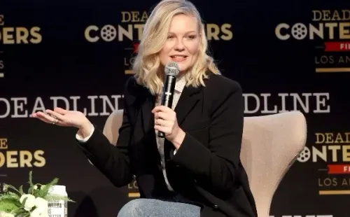 Kirsten Dunst en la presentación de El poder del perro. Foto: (Getty)