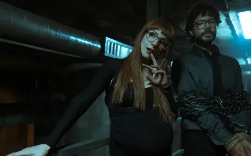 Najwa Nimri y Álvaro Morte en la quinta temporada. Foto: (Netflix)