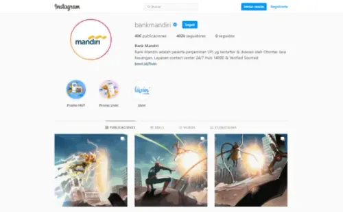 Instagram @BankMandiri