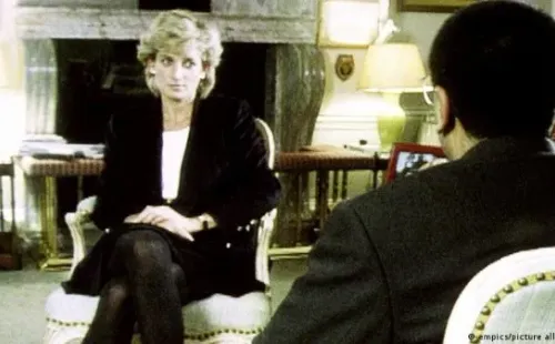 Diana en la entrevista con la BBC. Foto: (BBC)
