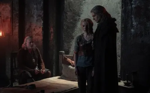 Ciri, Geralt y Vesemir. Foto: (Netflix)