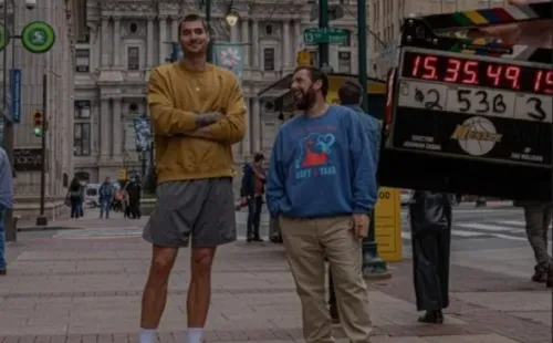 Filmación de Hustle. Foto: IMDb.