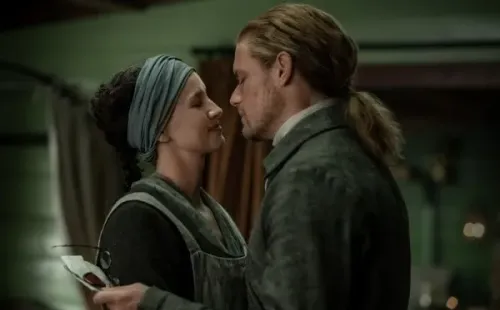 Sam Heughan y Caitriona Balfe volvieron a ponerse en la piel de Jamie y Claire. Foto: (Starz)