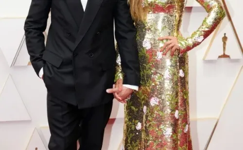 Jamie Dornan y su esposa. Foto: (Getty)