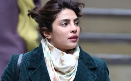 Priyanka en los rodajes de Text for You. Foto: (IMDB)