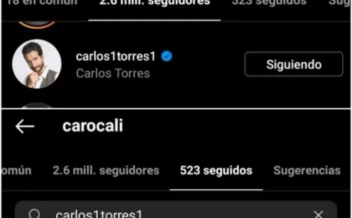 El Instagram de Carolina Ramírez.