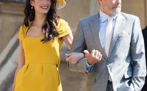 George Clooney y Amal Clooney dieron el presente en la boda dePríncipe Harry con la Sra. Meghan Markle. Fuente: (Getty images).