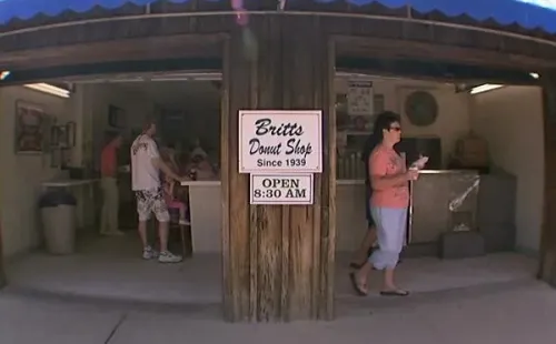 Britt’s Donuts es uno de los lugares famosos de Carolina Beach para comer donas. Fuente: (Getty images)