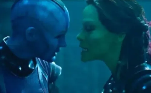 Gamora vs. Nébula. Foto: IMDb.