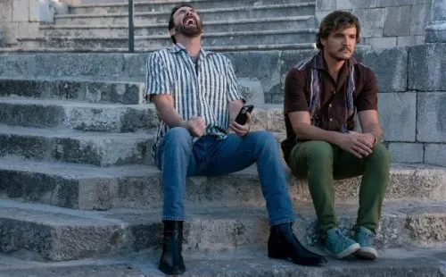 Nicolas Cage y Pedro Pascal. Foto: (BF)