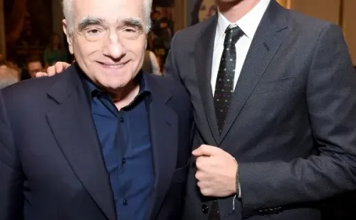 Andrew Garfield y Martín Scorsese. Foto: (Getty)