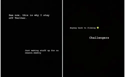 Las declaraciones de Zendaya en Instagram.