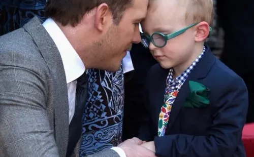 Chris Pratt con su hijo Jack. Foto: (Getty)