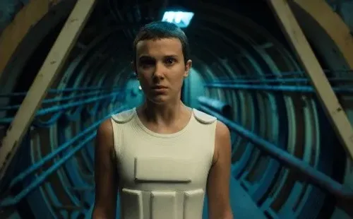 Millie Bobby Brown en Stranger Things. Foto: (Netflix)