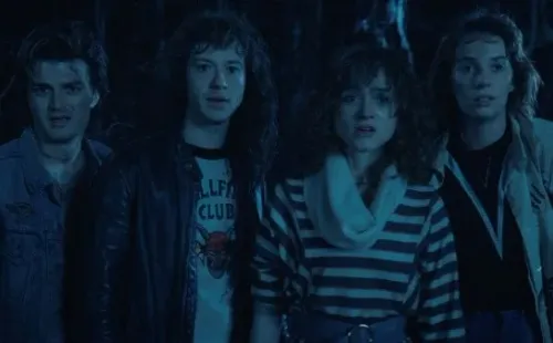 Steve, Eddie, Robin y Nancy de Stranger Things (Netflix).